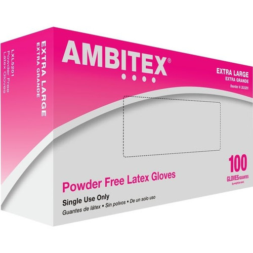 Ambitex X-Large Latex Disposable Usda-Approved Package Of 100