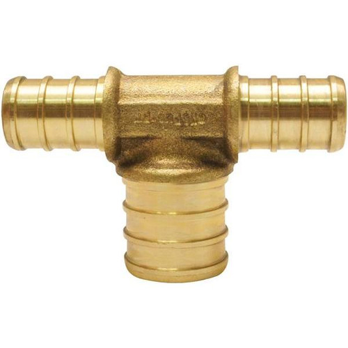 Apollo 1/2" X 1/2" X 3/4" Brass Pex-B Barb Reducing Tee