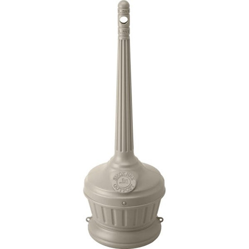 Commercial Zone Products Smokers Outpost Seated Cigarette Receptacle, Beige