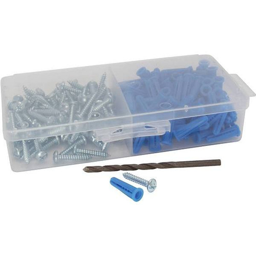 Conical Wall Anchors Kit With Screws And Masonry Drill Bit Package Of 2