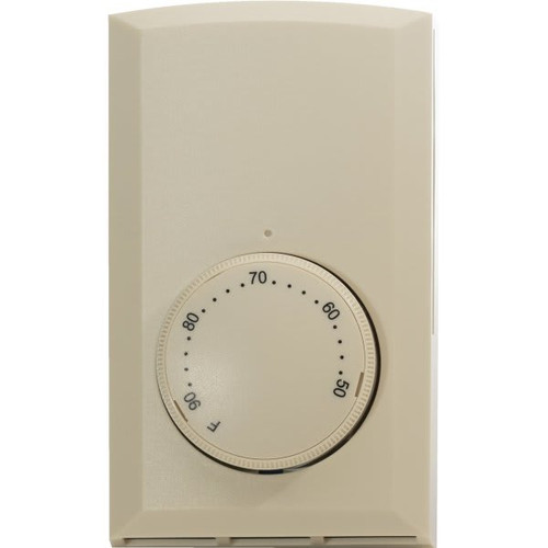 Cadet Mechanical Single-Pole 22 Amp Wall Thermostat, Almond