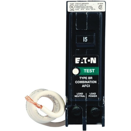 Eaton Br 15 Amp Single-Pole Combination Arc Fault Circuit Breaker 214359