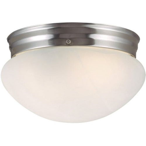 Design House Millbridge 1-Light Satin Nickel Ceiling Semi Flush Mount Light 246760