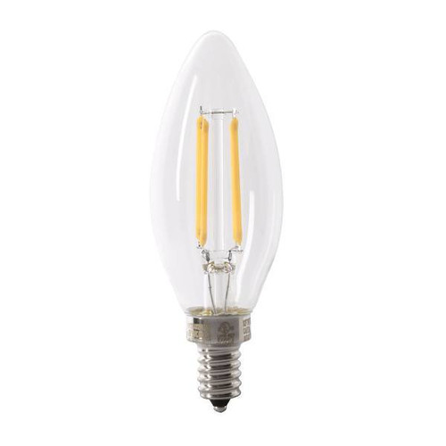 Feit B10 3.3 Watt 5000k E12 Base Clear Filament LED Bulb Package Of 12