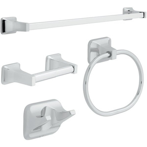 Franklin Brass Futura 4-Piece Bath Hardware Set In Chrome