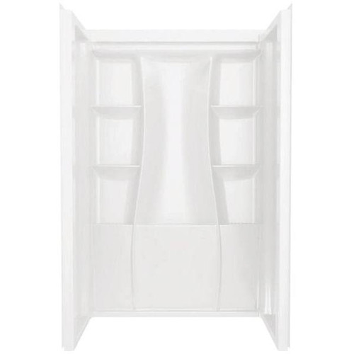 Delta Classic 48 In. X 73.25 In. X 34 In. 3-Piece Alcove Shower High Gloss White