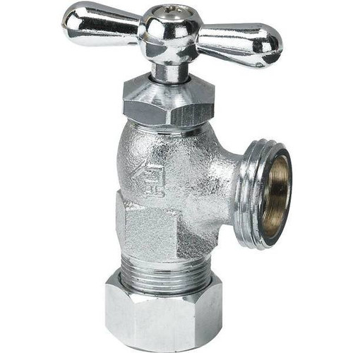 Everbilt 1/2 In Comp X 3/4 In Mht Chrome Plated Brass Washing Machine Valve