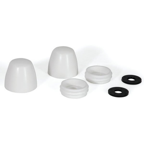 Fluidmaster Secure Cap Universal Toilet Bolt Caps, White