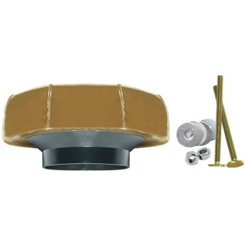 Everbilt Extra Thick Reinforced Wax Toilet Bowl Gasket With Flange And Bolts 242473