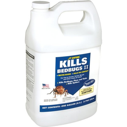 JT Eaton Kills Bedbugs II Spray, Water Base, Gallon W/Sprayer