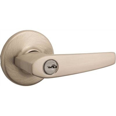 Kwikset Delta Satin Nickel Keyed Entry Door Lever