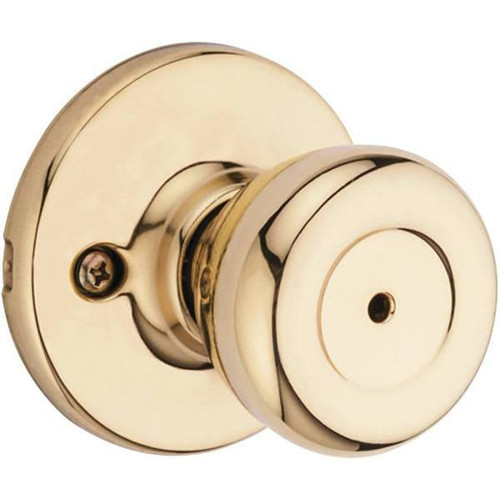 Kwikset Tylo Polished Brass Bed/bath Privacy Door Knob 329328
