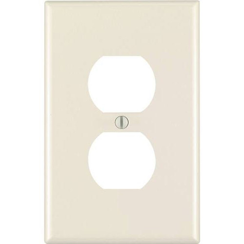 Leviton 1-Gang Midway Duplex Outlet Nylon Wall Plate Light Almond
