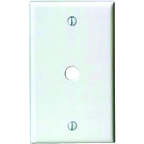 Leviton 1-Gang Phone/cable Box Mount Wall Plate White