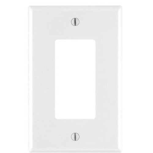 Leviton Decora 1 Gang White Decorator/rocker Mid Nylon Wall Plate Package Of 10