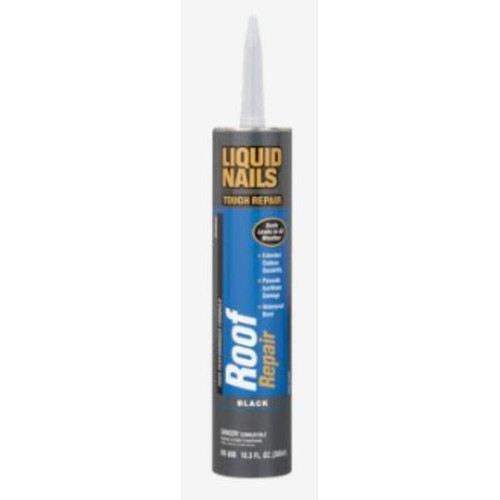 Liquid Nails Roof Repair Exterior Sealant, Black, 10.3 Oz.