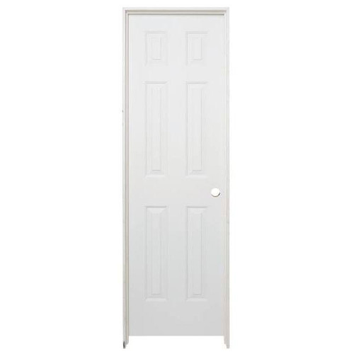 Masonite 24" X 80" 6- Panel Interior Prehung Left Hand Flat Jamb