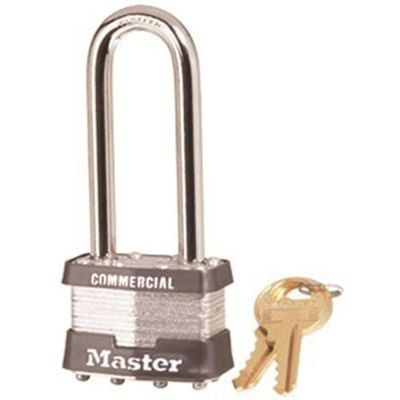Master Lock Steel Laminated Padlock 2-1/2 In. L Shackle Keyed Alike No. 2126