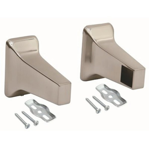 Proplus 5/8 In. Towel Bar Bracket In Brushed Nickel Pair