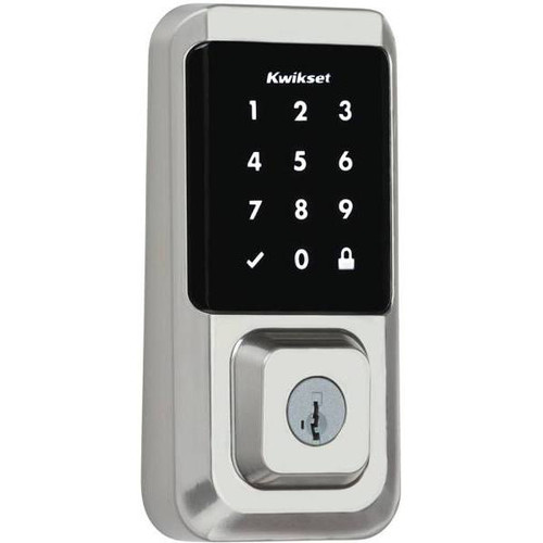 Kwikset Halo Satin Nickel Smart Touchscreen Electronic Deadbolt With Smartkey Security