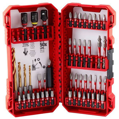 Milwaukee Shockwave Impact Duty Alloy Steel Screw Driver Bit Set, 50 Piece