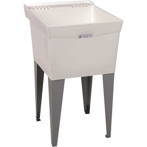 Mustee Utilatub 24 In X 20 In Structural Thermoplastic Floor Mount Utility Tub