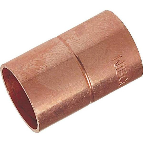 Nibco 1/2" Od Acr Copper Coupling With Rolled Tube Stop