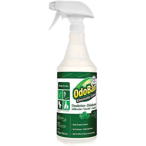 Odoban 32 Oz Ready-To-use Eucalyptus Deodorizer And Disinfectant Case Of 12