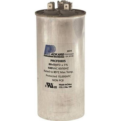 Packard Titan 440/370-Volt 80+5 MFD Round PRO Run Capacitor 269770