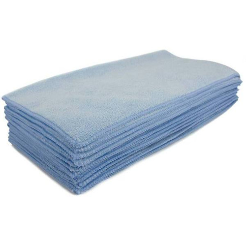 Renown 16 In. X 16 In. Premium Microfiber Cloth In Blue Gsm 300 - Package Of 12