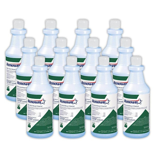 Renown Non-Acid Dsnfctng Deodrzng Tlet Bowl Clnr Frsh Scnt, 32 Fl Oz, Case Of 12