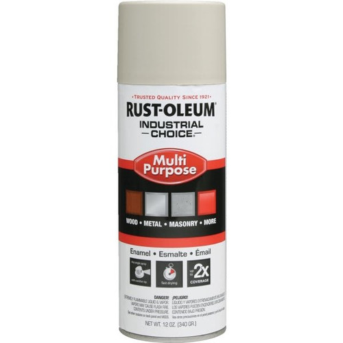 Rust-Oleum Industrial Choice Enamel Gloss Spray Paint - Almond, 12 Oz