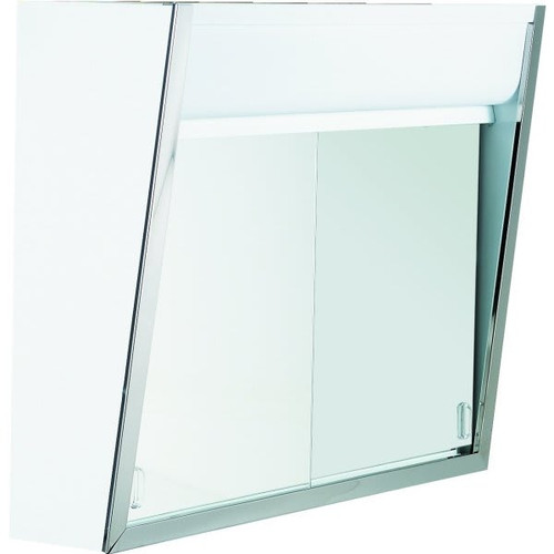 Seasons 24w X 19-1/2"h Top Lighted Sliding Door Mirror Medicine Cabinet