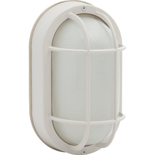 Seasons LED Nautical Bulkhead Oval Wall Fixture, 6 Watt, 120 Volt, White