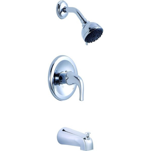 Seasons Raleigh One Handle 3 Spray Tub And Shower Faucet, Valve Included, Chrom