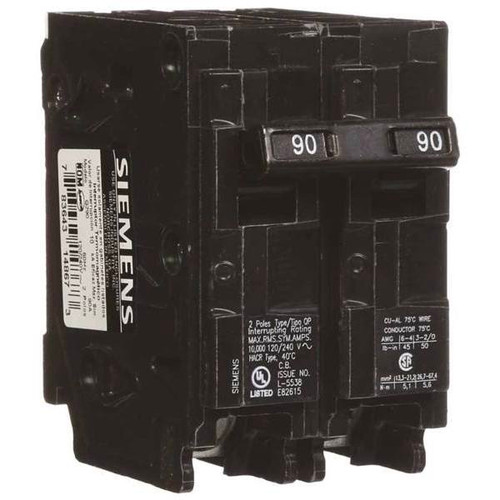 Siemens 90 Amp Double-Pole Type Qp Circuit Breaker 281640