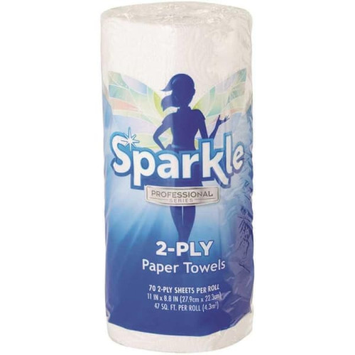 Sparkle Paper Towels 2-Ply 70 Sheets Per Roll, Case Of 30