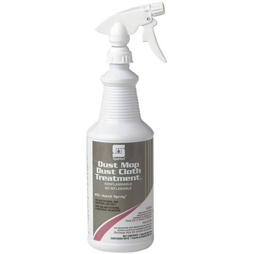 Spartan Dust Mop/Dust Cloth Treatment, Dust Cleaner, Fresh Scent, 1 Qt, Case Of 12