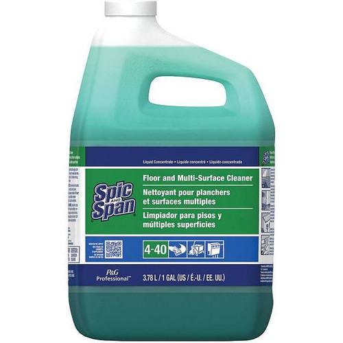 Spic And Span Closed Loop Flor And Multi-Surface Cleaner, 1 Gal, Case Of 3