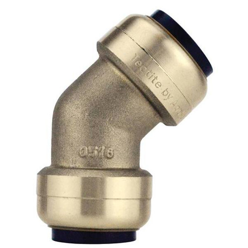 Tectite 3/4 Brass Push-To-connect 45-Degree Elbw
