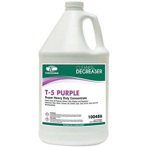 Theochem Laboratories T-5 1 Gal. Purple Heavy-Duty Degreaser Case Of 4