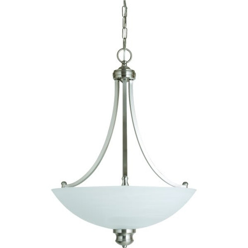 18 In. 3-Light Pendant Fixture (Brushed Nickel)