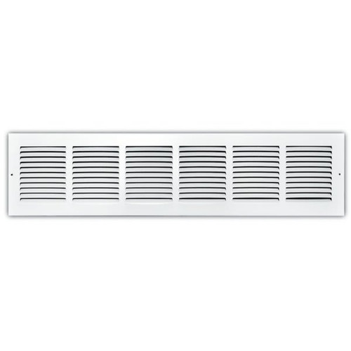 Truaire 30 In. X 6 In. White Stamped Return Air Grille 246435