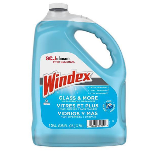 Windex Glass Cleaner, 1 Gal, Case Of 4