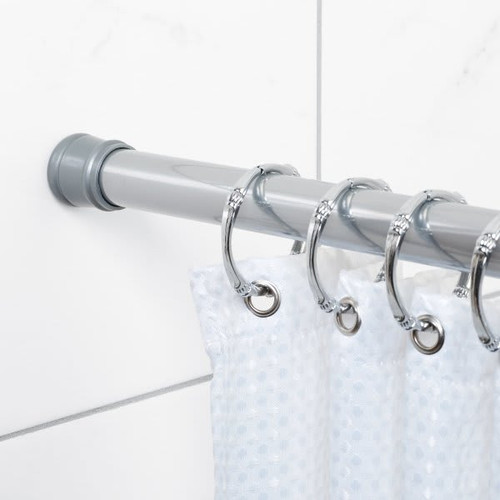 Zenna Home 86" Chrome Adjustable Tension Shower And Utility Rod 249440