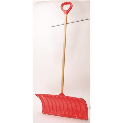 Bigfoot 25 in. Poly Snow Pusher Shovel With Metal Edge