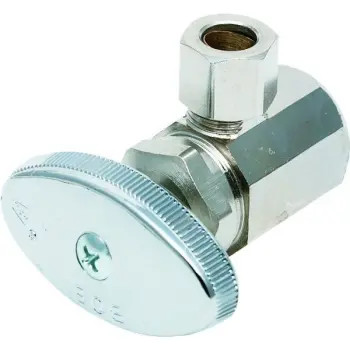 Quarter-Turn Angle Stop Valve 1/2" Fip X 3/8" Comp