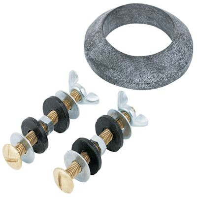 Tank To Bowl Gasket And Hardware Kit 2" Flush Valve Brass Bolts 2 Pack