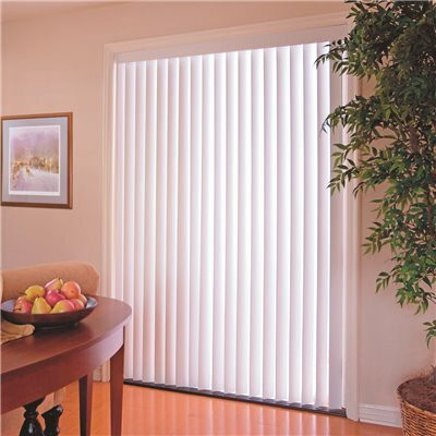 Designer's Touch  White 3-1/2 in. PVC Vertical Blinds - 78 in. W x 84 in. L