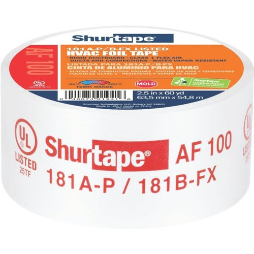 Shurtape 2.5" X 60.1 Yd. Af100 HVAC Foil Tape